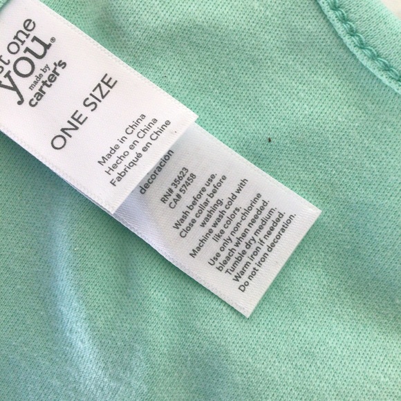 CARTERS NEWLY HATCHED TEETHING BIB ONE SIZE NWT - Picture 7 of 8